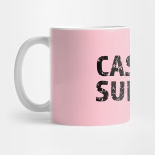 Casual Sunday Black Letters Mug